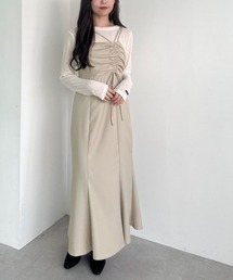 archives（アルシーヴ）の「アシメドロストキャミワンピース（ワンピース）」