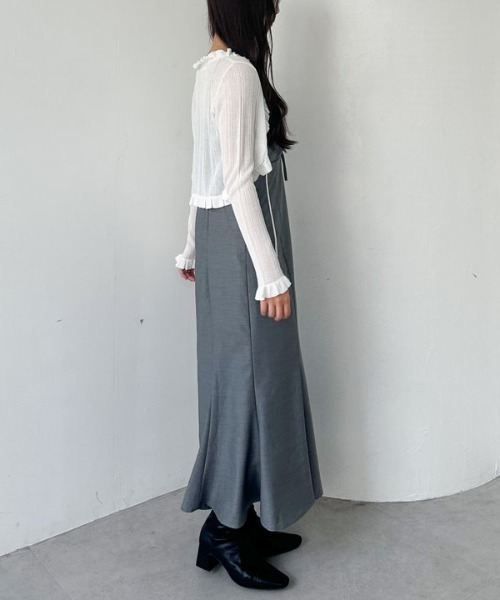 archives(アルシーヴ)の「アシメドロストキャミワンピース(ワンピース・レディース・グレー/ブラック/アイボリー・MEDIUM)」の18枚目の写真