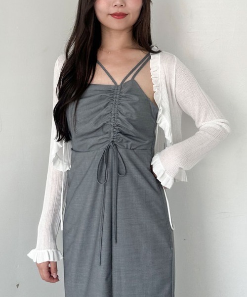 archives(アルシーヴ)の「アシメドロストキャミワンピース(ワンピース・レディース・グレー/ブラック/アイボリー・MEDIUM)」の20枚目の写真