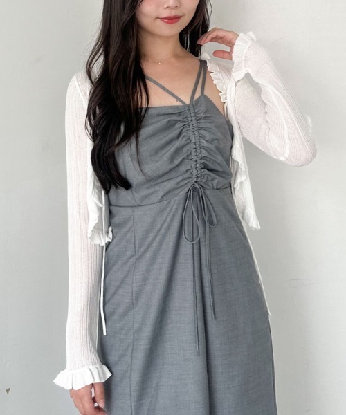 archives(アルシーヴ)の「アシメドロストキャミワンピース(ワンピース・レディース・グレー/ブラック/アイボリー・MEDIUM)」の22枚目の写真