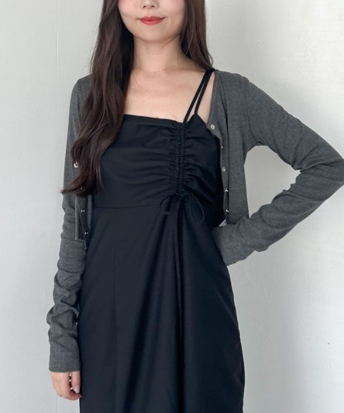 archives(アルシーヴ)の「アシメドロストキャミワンピース(ワンピース・レディース・グレー/ブラック/アイボリー・MEDIUM)」の12枚目の写真