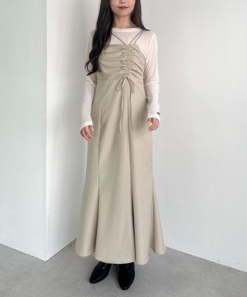 セール】アシメドロストキャミワンピース（ワンピース）｜archives