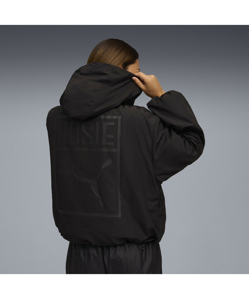 PUMA（プーマ）の「PUMA プーマ ウィメンズ PUMA x ROSE オーバーサイズ ハーフジップ ジャケット（ダウンジャケット/コート・レディース・ブラック・SMALL/X-SMALL/LARGE/MEDIUM）」の4枚目の写真