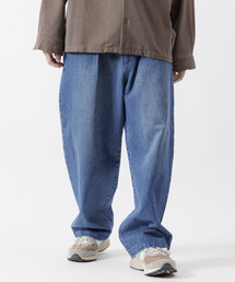FREAK'S STORE | ワイドテーパード デニム スラックスパンツ(デニムパンツ)