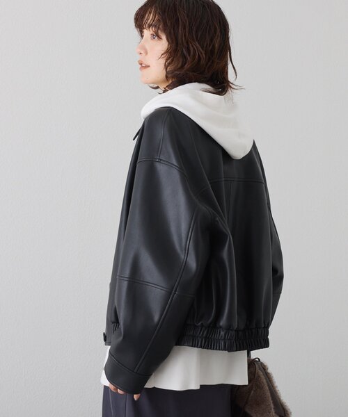 セール】【洗練された着こなしに】合皮ブルゾン（ブルゾン）｜RIVE