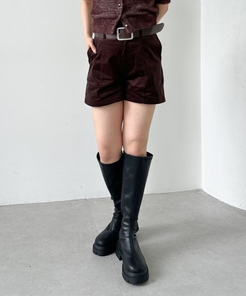 archives（アルシーヴ）の「ローウエストコーデュロイショートパンツ（その他パンツ・レディース・ブラウン/キャメル・MEDIUM）」の22枚目の写真