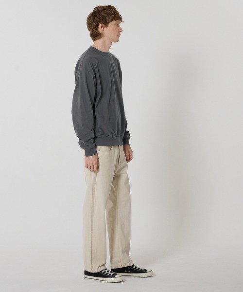 coca（coca）（コカ）の「T-スウェットベーシックTシャツ（スウェット・メンズ・チャコール/ライトグレー・S/XL/M/L）」の5枚目の写真