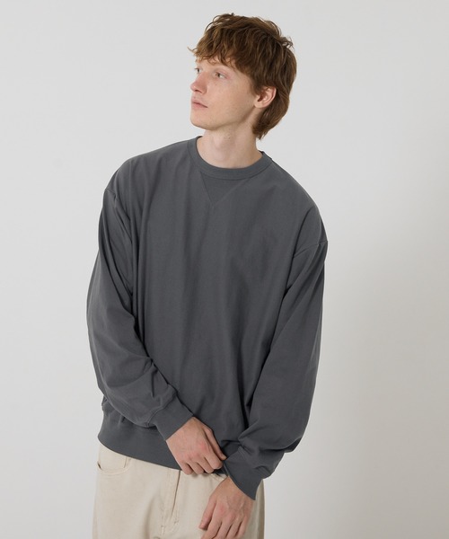 coca（coca）（コカ）の「T-スウェットベーシックTシャツ（スウェット・メンズ・チャコール/ライトグレー・S/XL/M/L）」の9枚目の写真