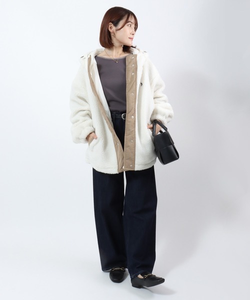 セール】もこもこ冬映えジャケット U.S.POLO ASSN. ワンポイントロゴ