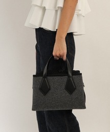 CURI BISCUI（キュリ　ビスキュイ）の「異素材コンビ ボストンバッグ（ボストンバッグ）」