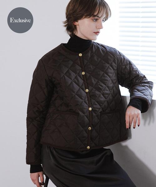 Traditional Weatherwear(トラディショナルウェザーウェア)の「『一部別注カラー』Traditional Weatherwear ARKLEY A LINE(ダウンジャケット/コート・レディース・ブラウン/ブラック・34)」の2枚目の写真