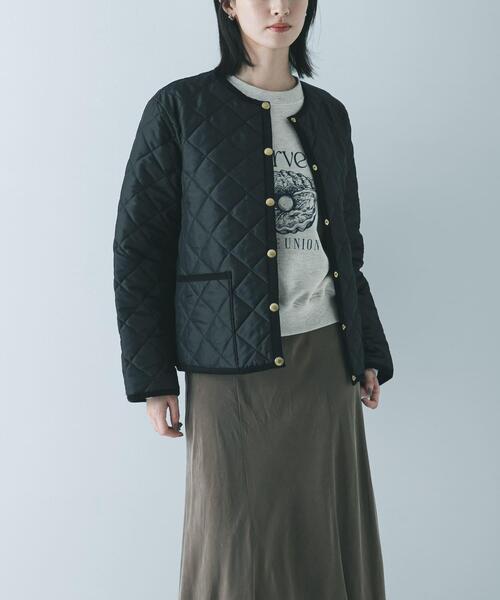Traditional Weatherwear(トラディショナルウェザーウェア)の「『一部別注カラー』Traditional Weatherwear ARKLEY A LINE(ダウンジャケット/コート・レディース・ブラウン/ブラック・34)」の6枚目の写真