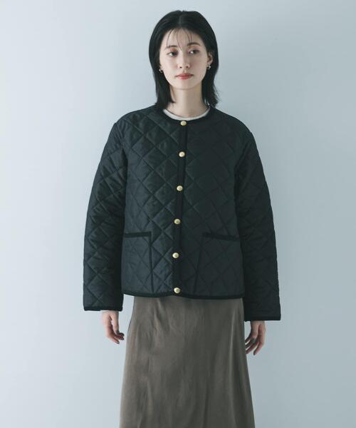 Traditional Weatherwear(トラディショナルウェザーウェア)の「『一部別注カラー』Traditional Weatherwear ARKLEY A LINE(ダウンジャケット/コート・レディース・ブラウン/ブラック・34)」の7枚目の写真