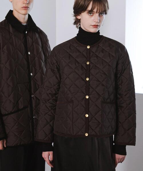 Traditional Weatherwear(トラディショナルウェザーウェア)の「『一部別注カラー』Traditional Weatherwear ARKLEY A LINE(ダウンジャケット/コート・レディース・ブラウン/ブラック・34)」の14枚目の写真