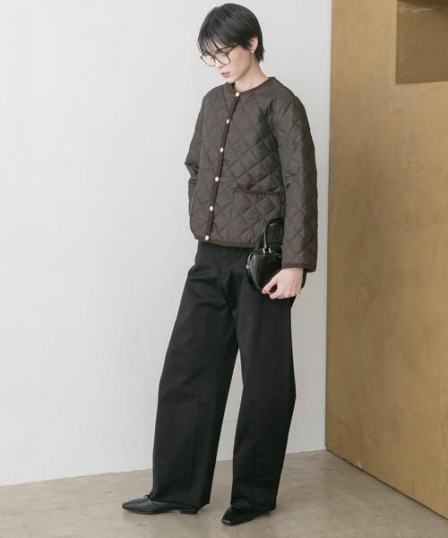 Traditional Weatherwear(トラディショナルウェザーウェア)の「『一部別注カラー』Traditional Weatherwear ARKLEY A LINE(ダウンジャケット/コート・レディース・ブラウン/ブラック・34)」の18枚目の写真