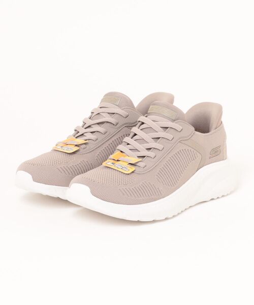 SKECHERS(スケッチャーズ)の「《SKECHERS》BOBS SQUAD CHAOS-CURRE(スニーカー・レディース・ブラック×ブラック/ベージュ系その他/ラベンダー・22.5cm/23.0cm/23.5cm/24.0cm/24.5cm/25.0cm)」の2枚目の写真