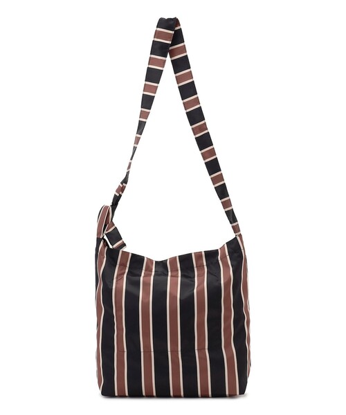 J.PRESS YORK STREET（ジェイプレスヨークストリート）の「【UNISEX】ストライプ ショルダーバック（ショルダーバッグ・メンズ・ブラック系1/ベージュ系1・F）」の3枚目の写真