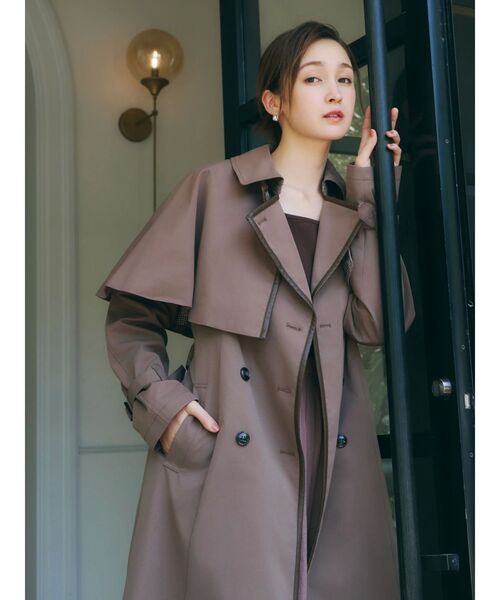 dazzlin(ダズリン)の「ケープ付2WAYトレンチコート(トレンチコート・レディース・モカ/ベージュ・FREE)」の9枚目の写真