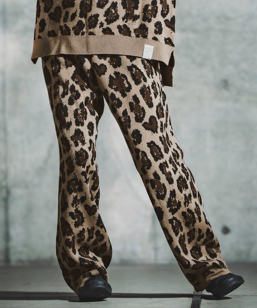 GLIMCLAP(グリムクラップ)の「mp14140-Illusionism Leopard Pattern Knitpants ニットパンツ(192-041-gla-cf)(その他パンツ・メンズ・ブラック/ベージュ/アイボリー/グレー系その他・S/M/L)」の5枚目の写真