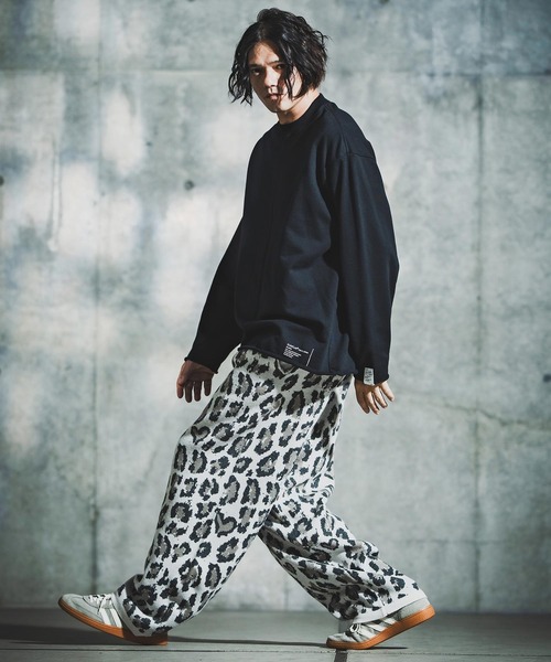 GLIMCLAP(グリムクラップ)の「mp14140-Illusionism Leopard Pattern Knitpants ニットパンツ(192-041-gla-cf)(その他パンツ・メンズ・ブラック/ベージュ/アイボリー/グレー系その他・S/M/L)」の14枚目の写真