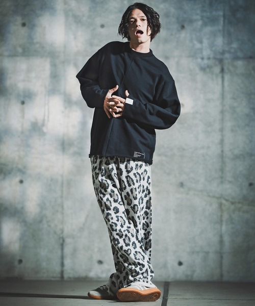 GLIMCLAP(グリムクラップ)の「mp14140-Illusionism Leopard Pattern Knitpants ニットパンツ(192-041-gla-cf)(その他パンツ・メンズ・ブラック/ベージュ/アイボリー/グレー系その他・S/M/L)」の15枚目の写真