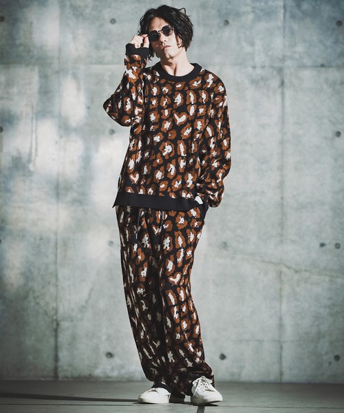 GLIMCLAP(グリムクラップ)の「mp14140-Illusionism Leopard Pattern Knitpants ニットパンツ(192-041-gla-cf)(その他パンツ・メンズ・ブラック/ベージュ/アイボリー/グレー系その他・S/M/L)」の19枚目の写真