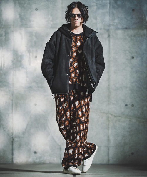 GLIMCLAP(グリムクラップ)の「mp14140-Illusionism Leopard Pattern Knitpants ニットパンツ(192-041-gla-cf)(その他パンツ・メンズ・ブラック/ベージュ/アイボリー/グレー系その他・S/M/L)」の22枚目の写真