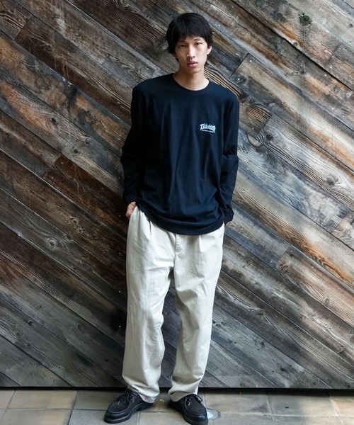 THRASHER（スラッシャー）の「FIRE LOGO L/S T-SHIRTS/THRASHER スラッシャーロゴ 長袖 Tシャツ ロンT 炎 フレーム エフェクト胸ロゴ プリント ストリート スケート（Tシャツ/カットソー・メンズ・ブラック×ブルー/ホワイト×ブルー・MEDIUM/LARGE/X-LARGE/SMALL）」の20枚目の写真