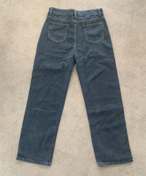 セール】ハイウエストワイドストレートデニム（デニムパンツ）｜SHEPP