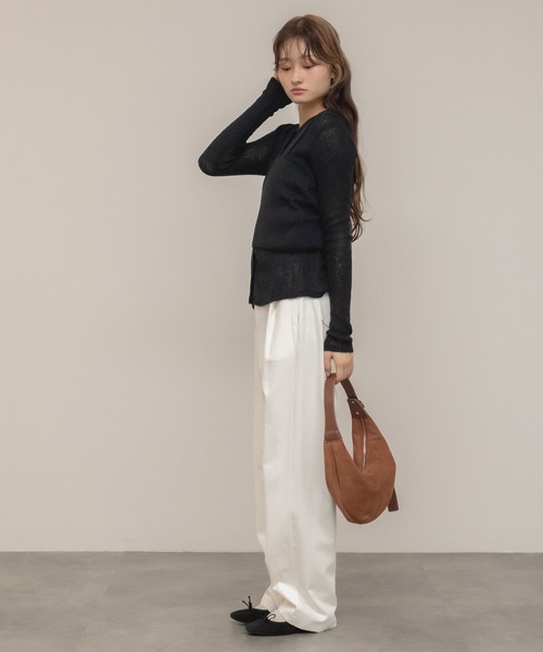 新品未使用　レイヤードニットトップス　PNK DDロゴレイヤードニットトップス – Darich