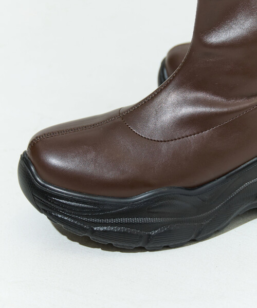 FREAK'S STORE（フリークスストア）の「限定展開　サイド ジップ 厚底 ブーツ（ブーツ・レディース・ブラック/ダークブラウン・36/38/37）」の20枚目の写真