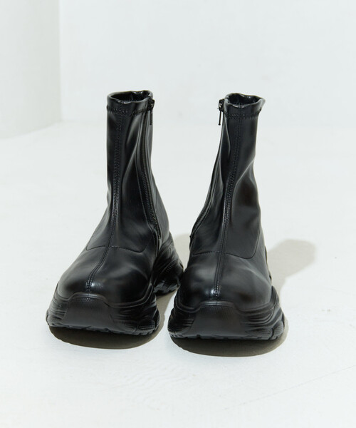FREAK'S STORE（フリークスストア）の「限定展開　サイド ジップ 厚底 ブーツ（ブーツ・レディース・ブラック/ダークブラウン・36/38/37）」の22枚目の写真