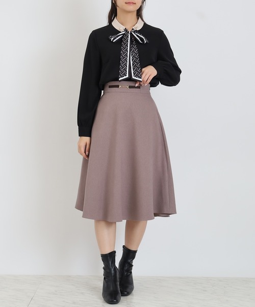 TRUDEA（トルディア）の「スカーフボウタイとろみブラウス（シャツ/ブラウス・レディース・ブラック/ホワイト/ブラウン・MEDIUM）」の16枚目の写真