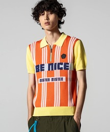 VIKTOR&ROLF（ヴィクター&ロルフ）の「VIKTOR&ROLF(ヴィクター＆ロルフ)スマートシルエット フロントロゴ サマーニットシャツ（ニット/セーター）」