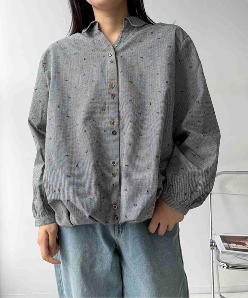 AS KNOW AS plus(アズノゥアズプラス)の「♪多釦スキッパーシャツ(シャツ/ブラウス・レディース・グレイッシュベージュ/ブラック系/ブラック系1/ホワイト系/ホワイト系2/ブラック系2・FREE)」の15枚目の写真