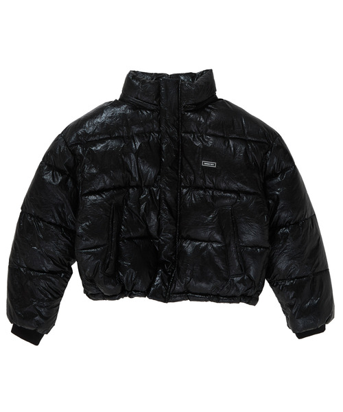 CONVERSE TOKYO(コンバーストウキョウ)の「【HL】METALLIC SHORT DOWN JACKET(ダウンジャケット/コート・レディース・シルバー/ブラック/カーキ・FREE)」の4枚目の写真