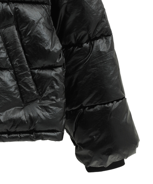 CONVERSE TOKYO(コンバーストウキョウ)の「【HL】METALLIC SHORT DOWN JACKET(ダウンジャケット/コート・レディース・シルバー/ブラック/カーキ・FREE)」の7枚目の写真