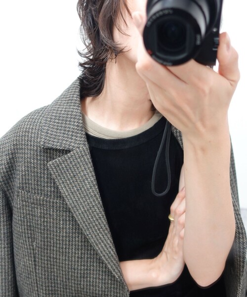 MAQWEL（マクウェル）の「【MAQWEL/マクウェル】オーバージャケット（テーラードジャケット・レディース・グリーン系その他4/ブラウン系その他・FREE）」の4枚目の写真