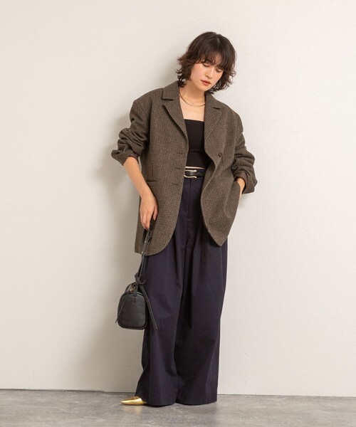 MAQWEL（マクウェル）の「【MAQWEL/マクウェル】オーバージャケット（テーラードジャケット・レディース・グリーン系その他4/ブラウン系その他・FREE）」の10枚目の写真