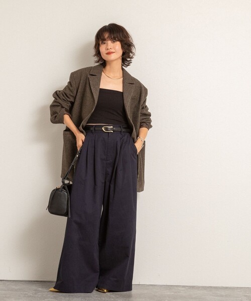 MAQWEL（マクウェル）の「【MAQWEL/マクウェル】オーバージャケット（テーラードジャケット・レディース・グリーン系その他4/ブラウン系その他・FREE）」の11枚目の写真