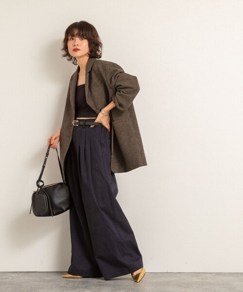 MAQWEL（マクウェル）の「【MAQWEL/マクウェル】オーバージャケット（テーラードジャケット・レディース・グリーン系その他4/ブラウン系その他・FREE）」の13枚目の写真