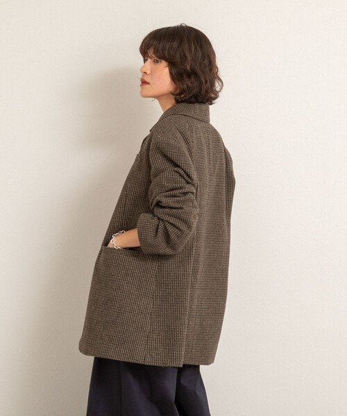 MAQWEL（マクウェル）の「【MAQWEL/マクウェル】オーバージャケット（テーラードジャケット・レディース・グリーン系その他4/ブラウン系その他・FREE）」の16枚目の写真