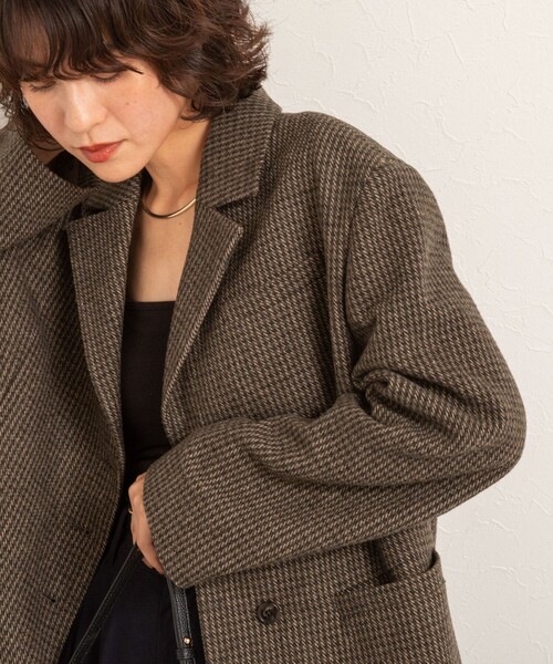 MAQWEL（マクウェル）の「【MAQWEL/マクウェル】オーバージャケット（テーラードジャケット・レディース・グリーン系その他4/ブラウン系その他・FREE）」の22枚目の写真