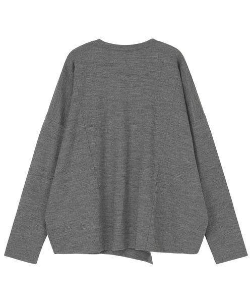 ZUCCa（ズッカ）の「ウールジャージィー / プルオーバー（ニット/セーター・レディース・グレー/ネイビー/オレンジ・M size）」の4枚目の写真