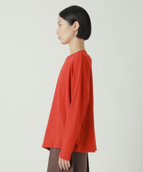 ZUCCa（ズッカ）の「ウールジャージィー / プルオーバー（ニット/セーター・レディース・グレー/ネイビー/オレンジ・M size）」の7枚目の写真