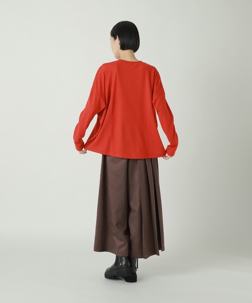 ZUCCa（ズッカ）の「ウールジャージィー / プルオーバー（ニット/セーター・レディース・グレー/ネイビー/オレンジ・M size）」の10枚目の写真