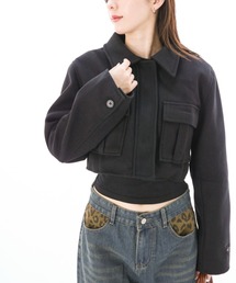 ENLIKE（エンリケ）の「ビッグポケットデザイン クロップドジャケット（その他アウター）」