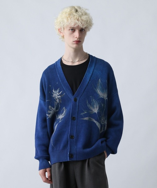 セール】デジタルフラワーモチーフカーディガン(HARE)（カーディガン