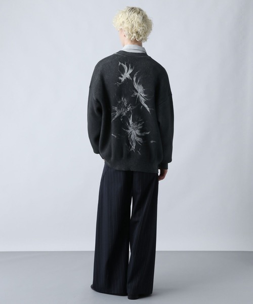 HARE（ハレ）の「デジタルフラワーモチーフカーディガン(HARE)（カーディガン/ボレロ・メンズ・ブルー/ブラック・FREE）」の10枚目の写真