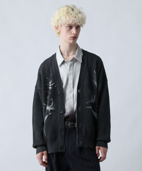 HARE（ハレ）の「デジタルフラワーモチーフカーディガン(HARE)（カーディガン/ボレロ・メンズ・ブルー/ブラック・FREE）」の16枚目の写真